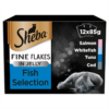 SHEBA Fine Flakes Cat Pouches Fish Collection in Jelly 12x85g pack - Image 2