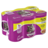 WHISKAS 1+ Cat Tins Poultry Selection in Jelly 6x390g