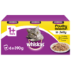WHISKAS 1+ Cat Tins Poultry Selection in Jelly 6x390g - Image 2