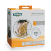 Staywell Manual 4-Way Locking Classic Cat Flap, White, Tunnel Included