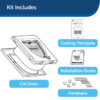 Staywell Manual 4-Way Locking Classic Cat Flap, White, Tunnel Included - Image 3