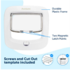 PetSafe Manual-Locking Cat Flap (White) - Image 4