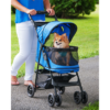 Pet Stroller No Zip Blue