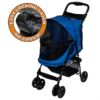 Pet Stroller No Zip Blue - Image 4