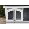 Harrisons Ravenglass Double Rabbit Hutch Soft Grey 150x60x116cm - Image 4