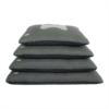 Flat Cushion Poly Bone Grey LARGE