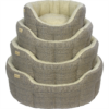Traditional Tweed Bed Beige MEDIUM