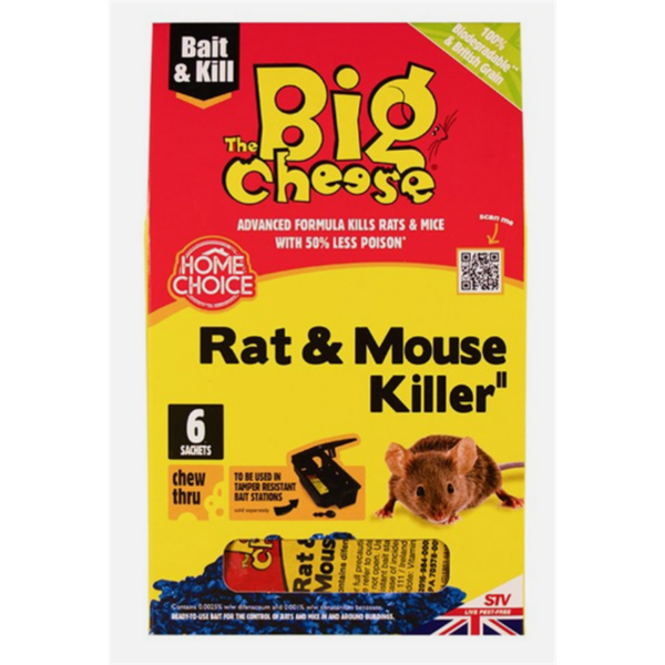 Big Cheese Grain Rat & Mouse Bait 6pk