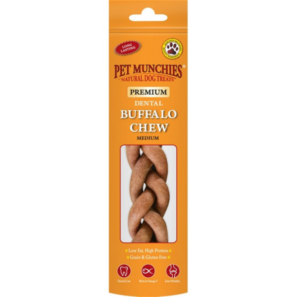 Pet Munchies Medium Buffalo Dental Chews 55g