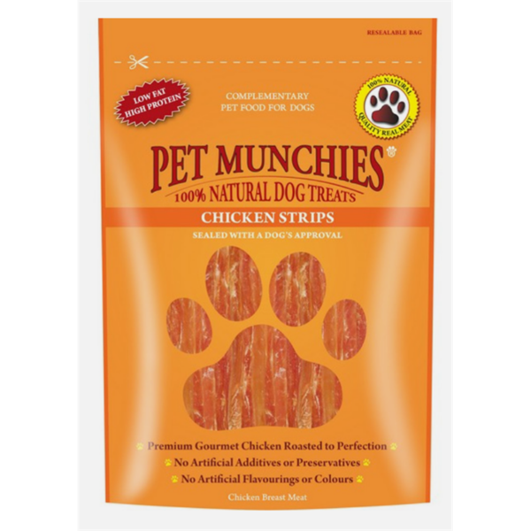 Pet Munchies Chicken Strips 90g.