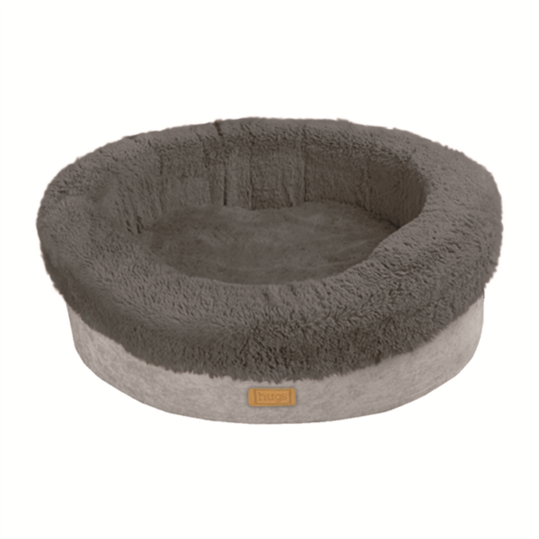 Deluxe Donut Dog Bed Pebble 80x25cm