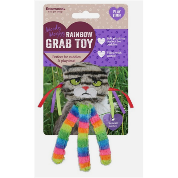 Moody Moggy Rainbow Grab Toy