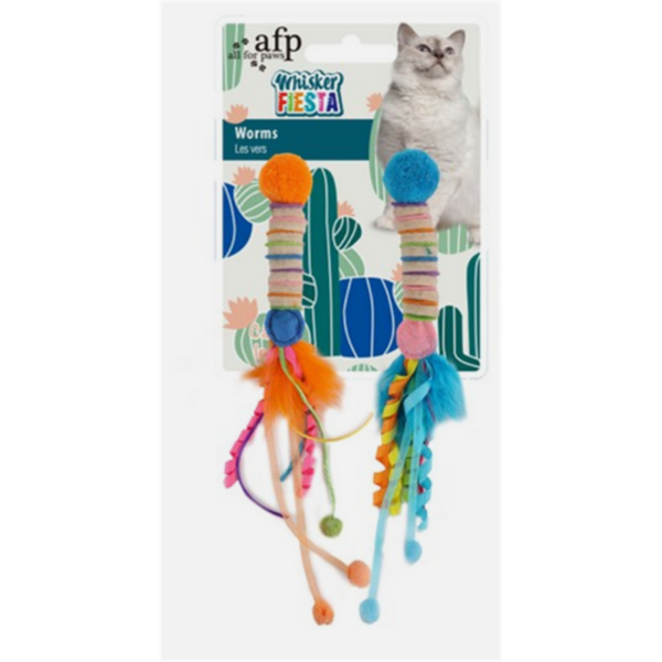 All For Paws Whisker Fiesta Worm 2pk