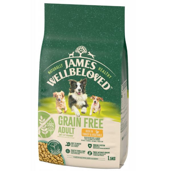 James Wellbeloved Grain Free Adult Turkey & Veg 1.5kg
