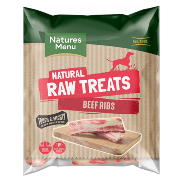 Natures Menu Frozen Raw Beef Ribs 2 PK